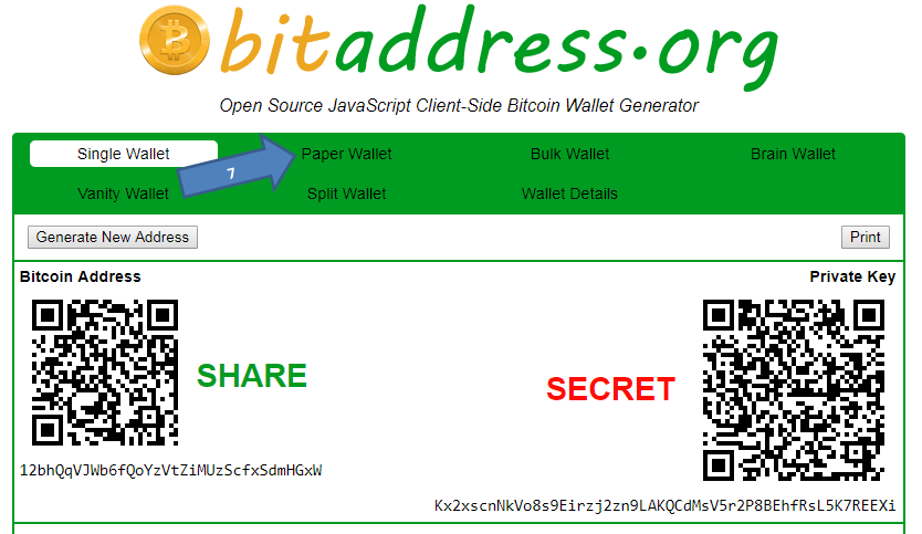 instructions on how to make a bitcoin paper wallet